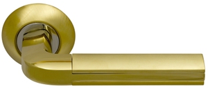 Ручки на круглой накладке SILLUR 96 S.GOLD/P.GOLD